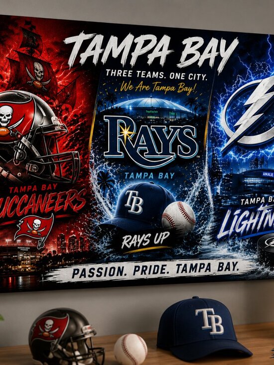 Other - 🏴☠️⚾⚡ TAMPA BAY SPORTS CANVAS ⚡⚾🏴☠️